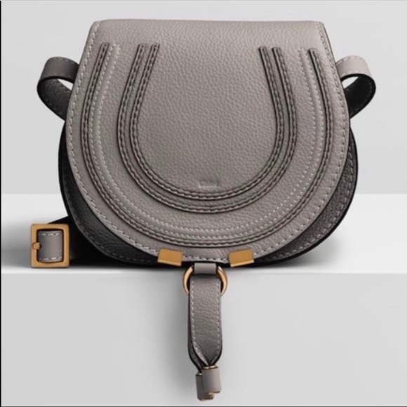 Handbags - Chloe Saddle small grey